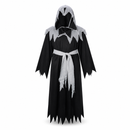 Kids’ Black & Grey Hooded Reaper Costume white background product image