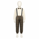 Kids’ Elderly Man Costume – Shirt & Plaid Pants white background product image