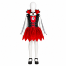 Kids’ Vampire Girl Costume – Dress & Neckpiece white background product image