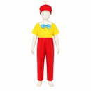 Kids’ Silly Boy Costume – Jumpsuit, Hat & Bow Tie white background product image