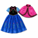 Kids’ Summer Princess Costume – Dress & Cape white background product image