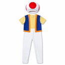 Kids’ Mushroom Boy Costume – Jumpsuit, Vest & Hat white background product image