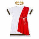 Kids’ Roman Emperor Costume – Robe, Headpiece & Belt white background product image