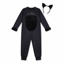 Kids’ Black Cat Costume – Jumpsuit & Headpiece white background product image