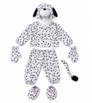 Kids’ Dalmatian Animal Costume – 6 Piece Set white background product image