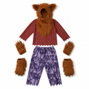 Kids’ Werewolf Costume – Headpiece, Top & Pants white background product image