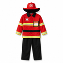 Kids’ Red Firefighter Costume Set white background product image