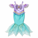Kids’ Turquoise Mermaid Costume Dress white background product image