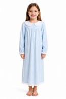 Kids’ Blue Grandma Nightgown Costume white background product image