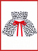 Kids’ Spotted Capelet – Dalmatian Style white background product image