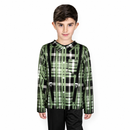 Kids’ Green Checkered Costume Shirt white background product image