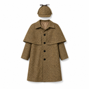 Kids’ Classic Detective Costume – Hat & Jacket white background product image