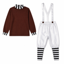 Kids’ Chocolate Helper Costume – Top & Suspender Pants white background product image