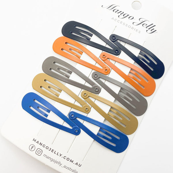 MANGO JELLY Everyday Snap Hair Clips (5cm) - EVERYDAY - One Pack - NuSea