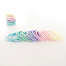 MANGO JELLY Kids Hair Ties (3cm) - Classic Soft Pastel - One Pack - NuSea