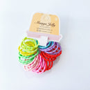 MANGO JELLY Kids Hair Ties (3cm) - Silky Pop Mixed - One Pack - NuSea