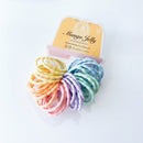 MANGO JELLY Kids Hair Ties (3cm) - Silky Pop Pastel - One Pack - NuSea