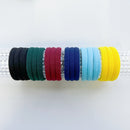 MANGO JELLY Metal Free Hair ties (4.5cm) - School Colour Bottle Green 10P - One Pack - NuSea