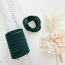MANGO JELLY Metal Free Hair ties (4.5cm) - School Colour Bottle Green 10P - One Pack - NuSea