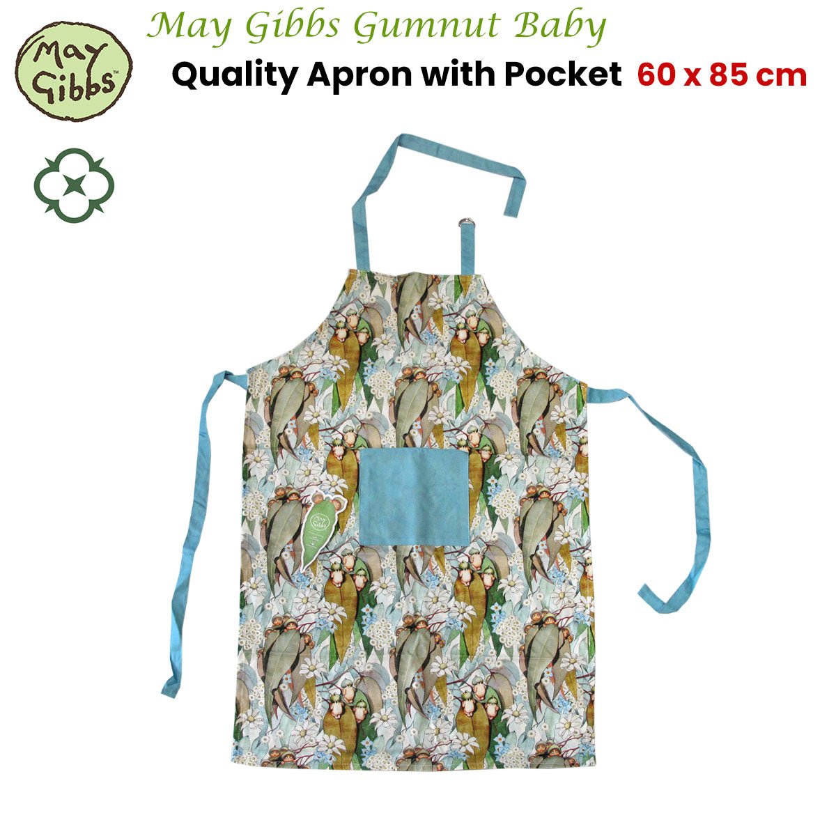 May Gibbs Gumnut Baby Cotton Apron 60 x 85 cm - NuSea