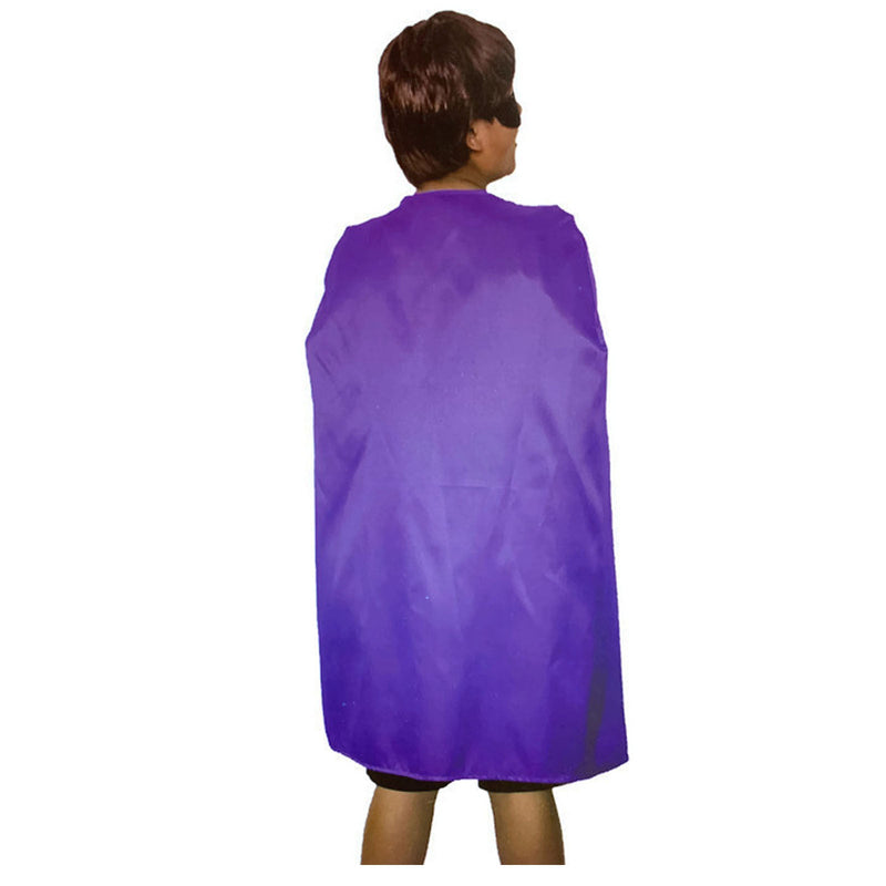 MEDIUM CAPE Kids Childrens Party Costume Vampire Halloween Coat School Team - Purple - NuSea