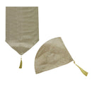 Metallic Texture Table Runner with Tassel 33 x 180 cm Gold - NuSea