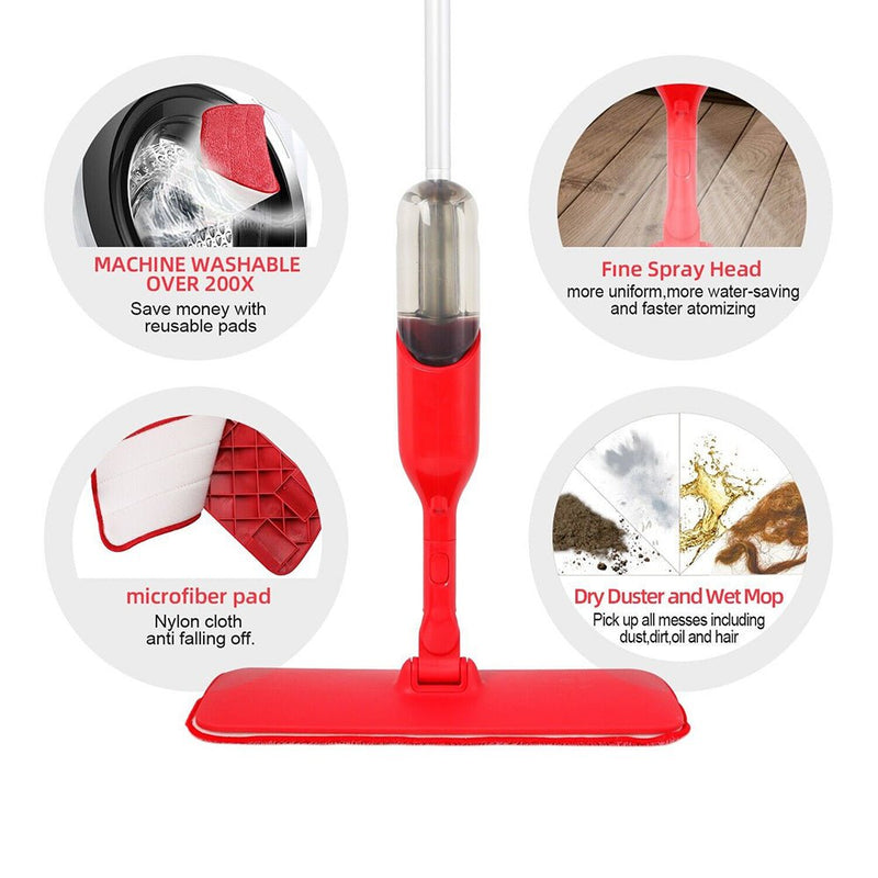 Microfiber Spray Mop for Wood Floor Cleaning - NuSea