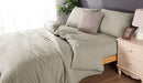 Microflannel duvet cover and sheet comb set Double silver - NuSea