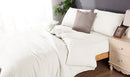 Microflannel duvet cover and sheet comb set Double white - NuSea
