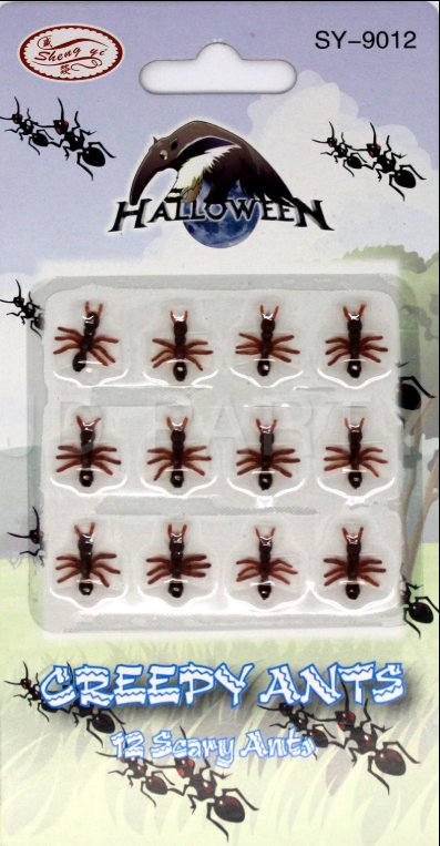MINI FAKE ANTS Trick Halloween Scary Creepy Joke Prank Small Gag Toy Bug - 240 Ants - NuSea
