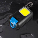Mini LED Flashlight Keychain COB Work Light - USB Rechargeable - NuSea