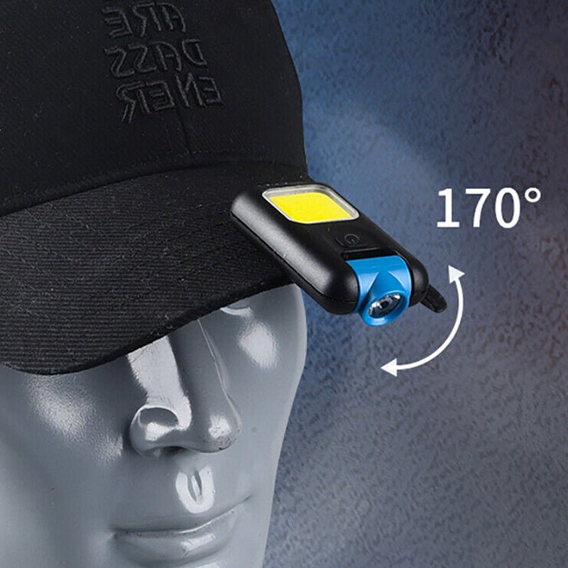 Mini LED Flashlight Keychain COB Work Light - USB Rechargeable - NuSea