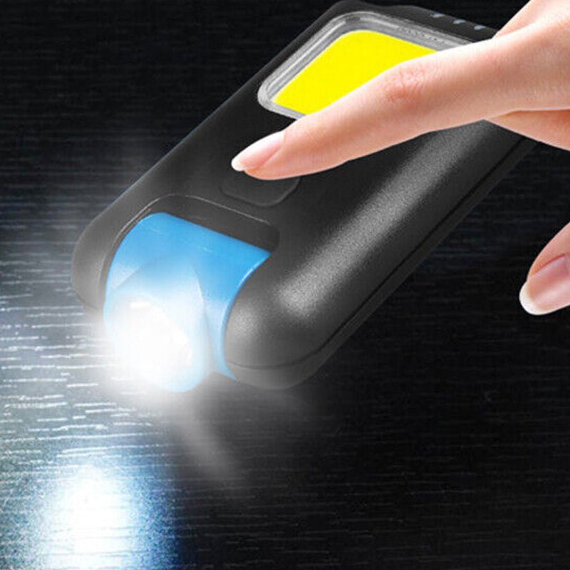 Mini LED Flashlight Keychain COB Work Light - USB Rechargeable - NuSea