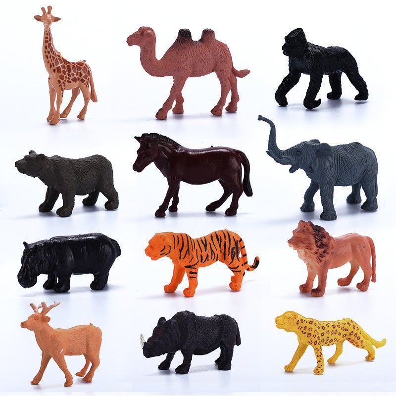 Mini simulated Animals Action Figures Toys 6 Assorted types - NuSea
