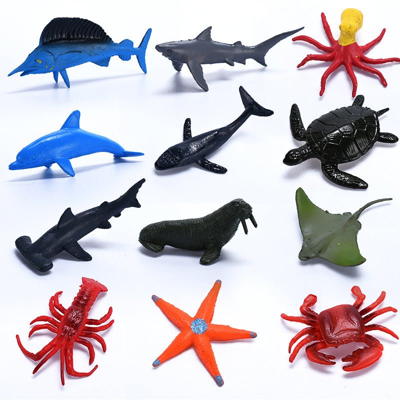 Mini simulated Animals Action Figures Toys 6 Assorted types - NuSea