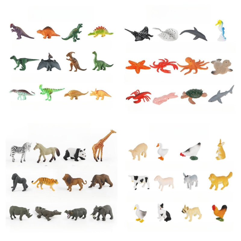 Mini simulated Animals Assorted Action Figures Toys - NuSea