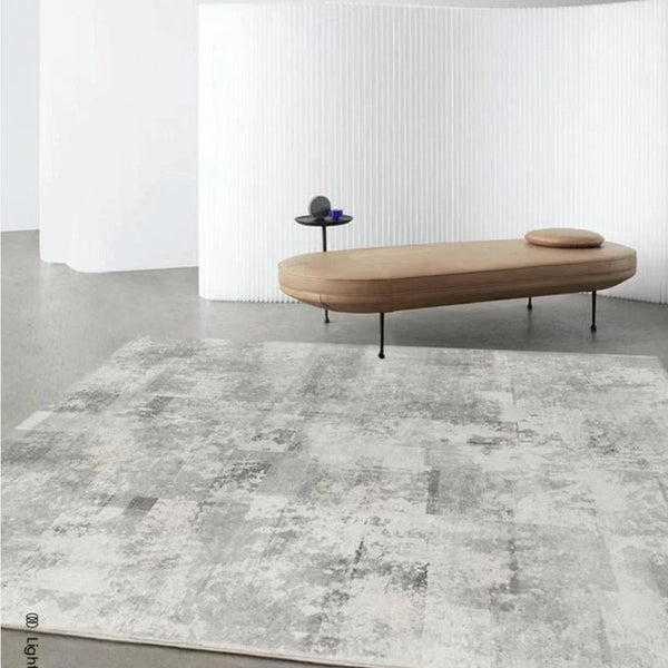 Modern Grey Microfiber Rug - NuSea