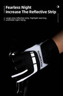 MTB Heated Gloves Large for Mountain Road Bike Breathable Winter Autumn Cycling Camping Running Outdoor Sport Rockbros - NuSea