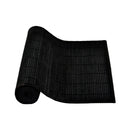 Narrow Slat Bamboo Table Runner 140 x 33cm Black - NuSea