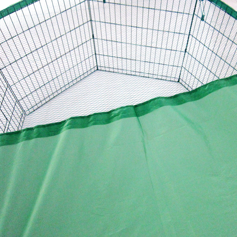 Net Cover Green for Pet Playpen Dog Cage 30in - NuSea