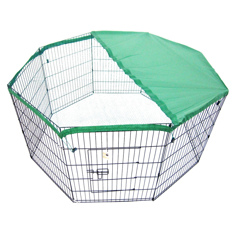 Net Cover Green for Pet Playpen Dog Cage 30in - NuSea