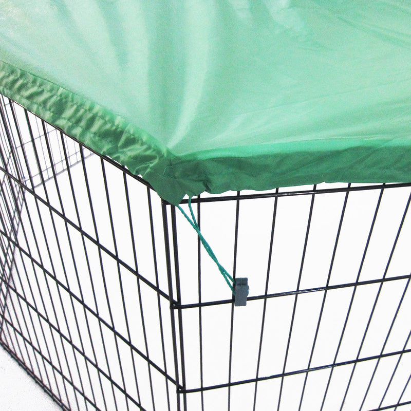 Net Cover Green for Pet Playpen Dog Cage 30in - NuSea
