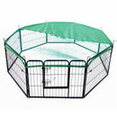 Net Cover Green for Pet Playpen Dog Cage 32in - NuSea