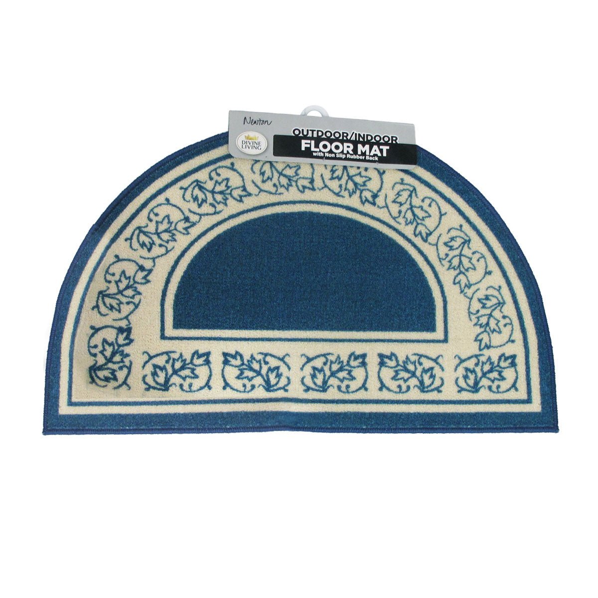 Newton Half Moon Floor Mat 50 x 80cm Blue - NuSea