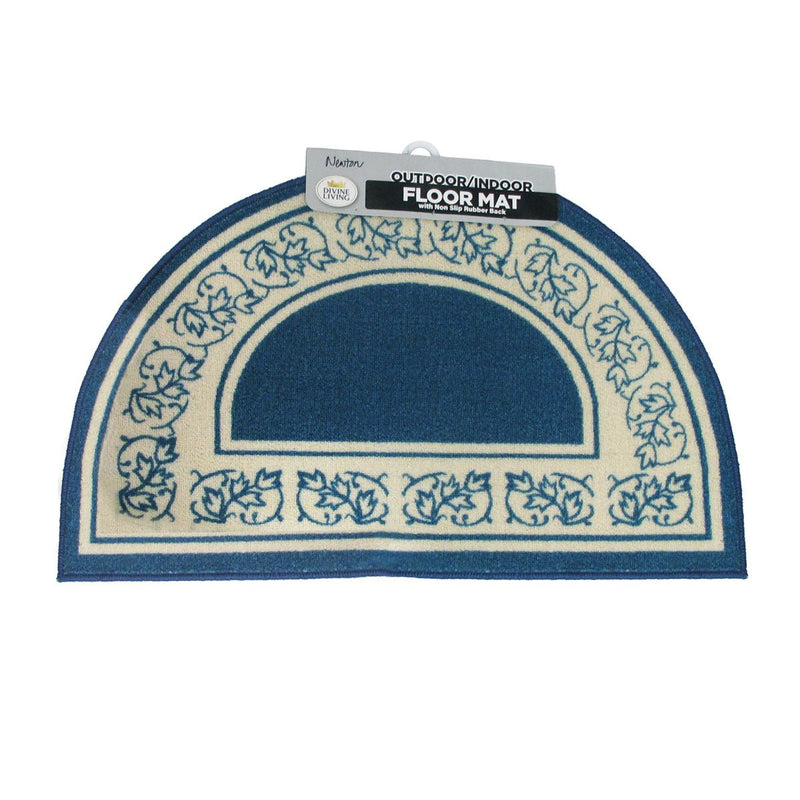 Newton Half Moon Floor Mat 50 x 80cm Blue - NuSea