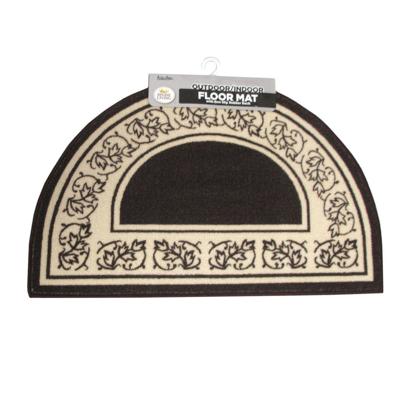 Newton Half Moon Floor Mat 50 x 80cm Coffee - NuSea