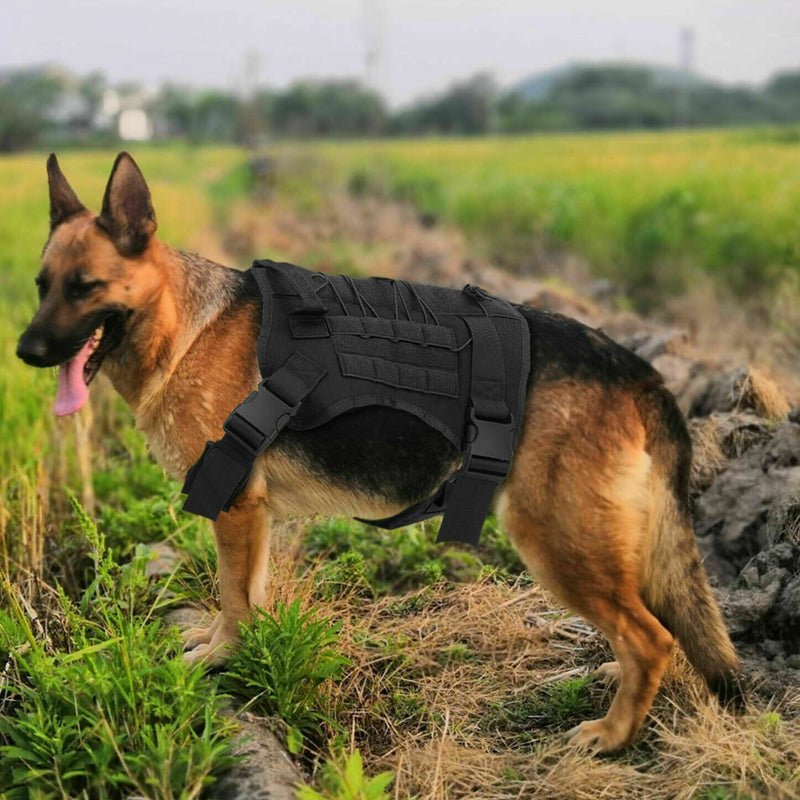 No Pull Adjustable Reflective Tactical Harness for Military Service Dogs - NuSea