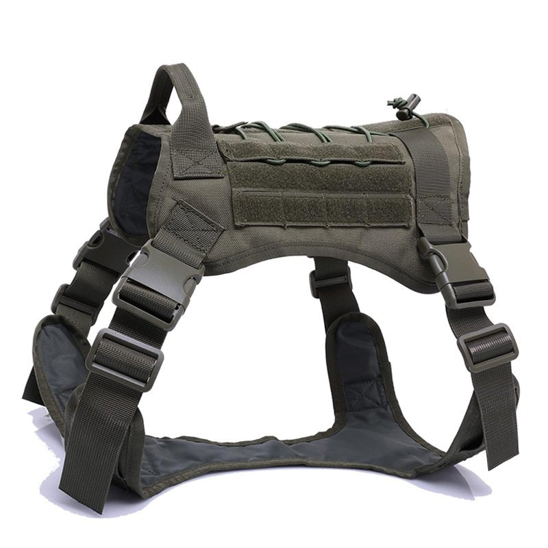 No Pull Adjustable Reflective Tactical Harness for Military Service Dogs - NuSea