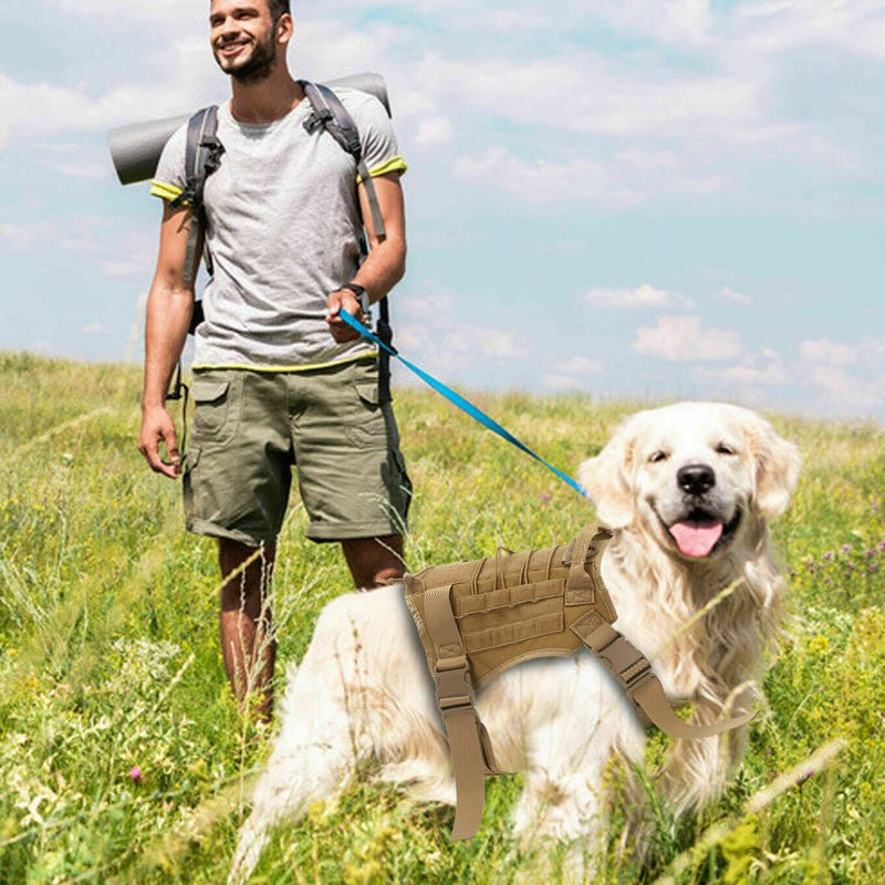 No Pull Adjustable Reflective Tactical Harness for Military Service Dogs - NuSea