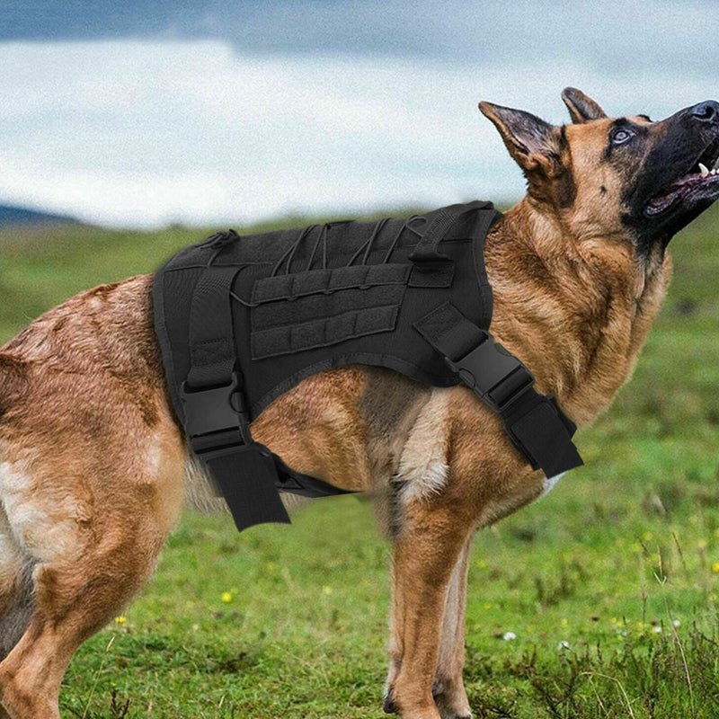 No Pull Adjustable Reflective Tactical Harness for Military Service Dogs - NuSea